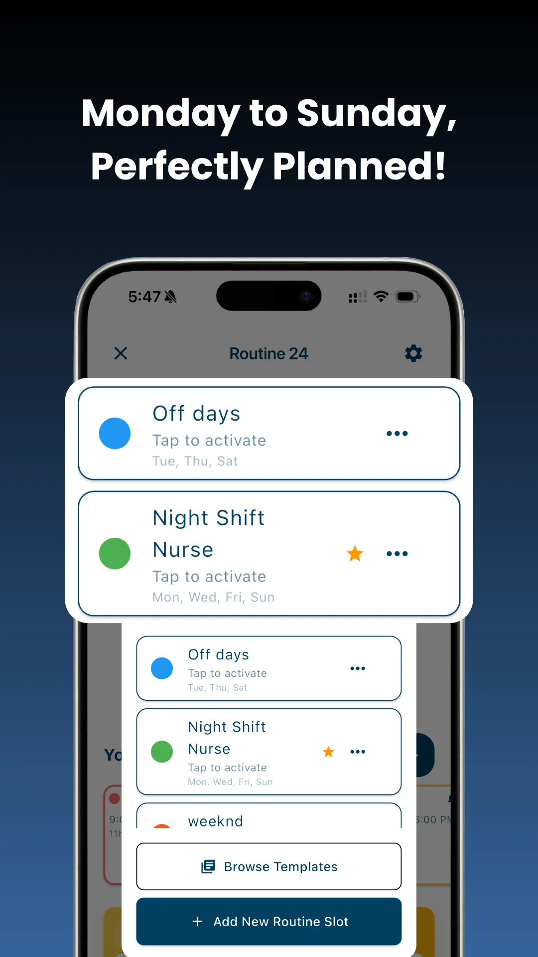 Interactive Time Slots